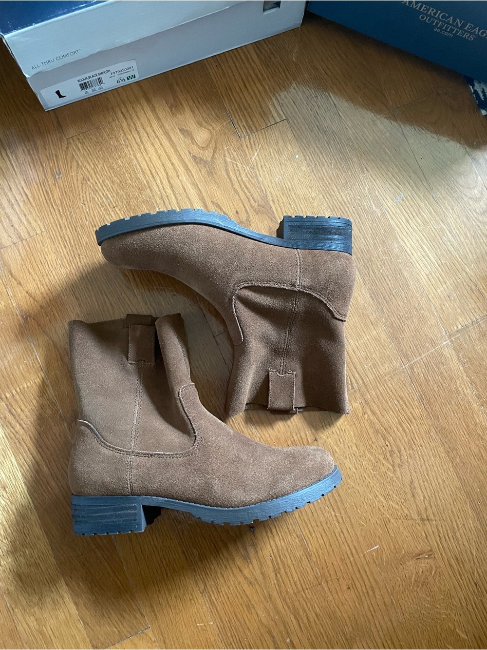 American Eagle Outfitters Brown Suede Ankle Boots - Picture 2 of 8